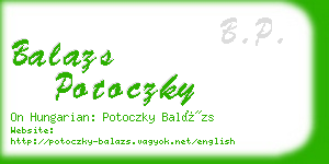 balazs potoczky business card